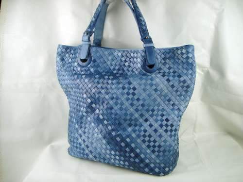 Bottega lambskin bag 9600 double blue